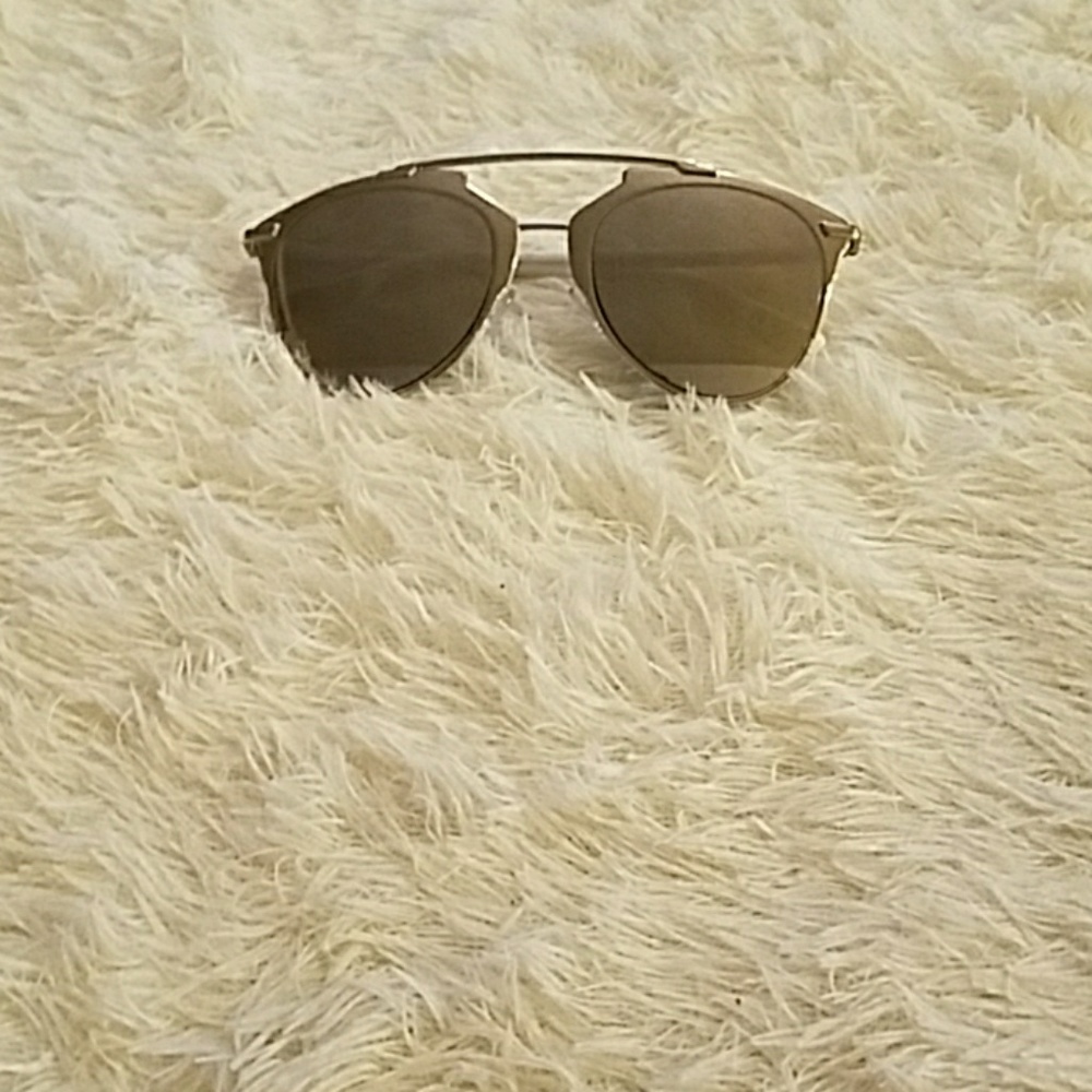 Dior reflected sunglasses.